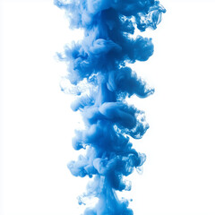 blue splash isolated on white