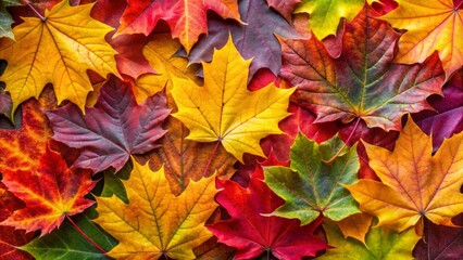Explore beautiful autumn leaves backgrounds adorned with vivid maple leaves, capturing the essence of fall with