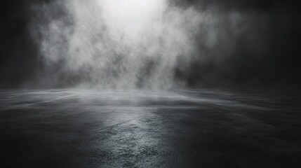 Atmospheric Fog on Dark Surface with Soft Light
