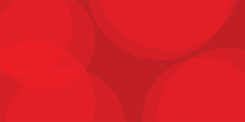 Abstract red gradient circle background. Simple and modern overlapping geometric pattern creative design. Minimal red curve shape texture elements.