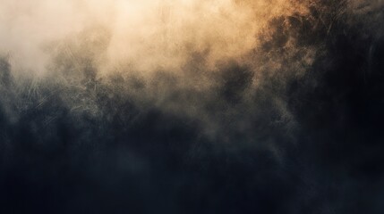 Fototapeta premium Ethereal Mist and Fog in Dark Landscape