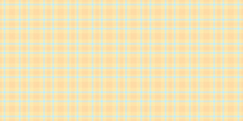 Curved pattern seamless fabric, hobby textile check plaid. Horizontal texture vector background tartan in amber and light colors.