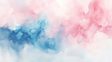 Fototapeta premium Abstract Blue and Pink Watercolor Background Design