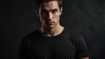 Fototapeta premium Intense Portrait of a Young Man