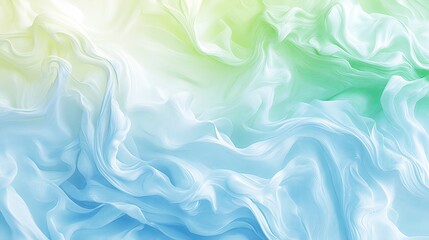 Fototapeta premium An exquisite Abstract swirling fluid art design that showcases beautiful Green and Blue Tones
