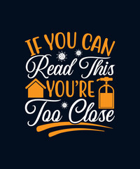 Coronavirus t-shirt design