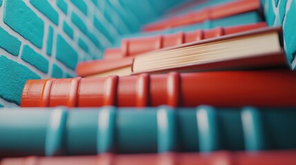 Fototapeta premium A library filled with books, preserving knowledge and ensuring the continuity of ideas and information.