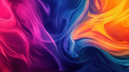 Obraz premium Vibrant Abstract Swirls of Color