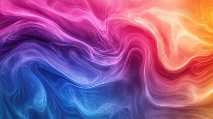 Obraz premium Vibrant Abstract Swirl Pattern in Bold Colors