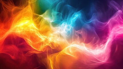 Fototapeta premium Vibrant Abstract Colorful Swirls in Motion