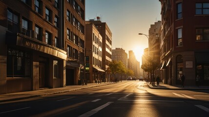 Obraz premium Golden Hour Cityscape