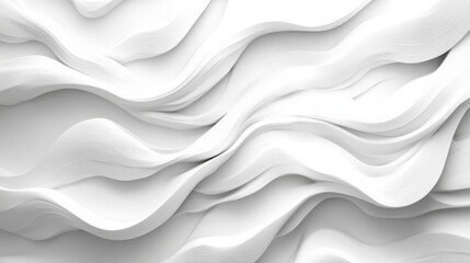 Fototapeta premium Abstract White Paper Waves