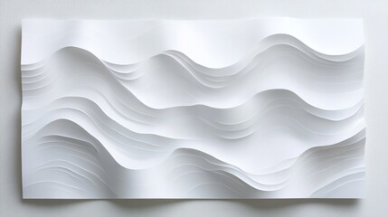 Obraz premium Abstract Paper Waves