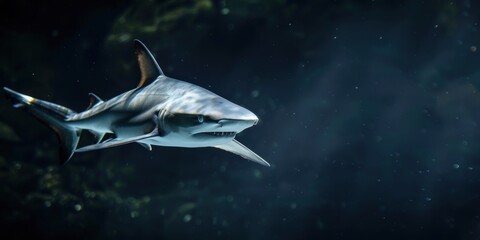 Shark in the Blue Depths