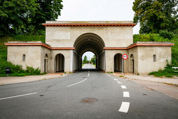 Obraz premium fredericia entrance by a old gate