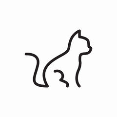 cat pet icon sign vector