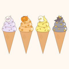 cute halloween ice cream