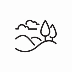 nature grass lawn icon sign vector