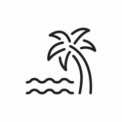 palm beach  icon sign vector