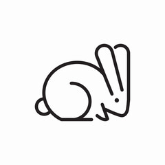 rabbit bunny icon sign vector