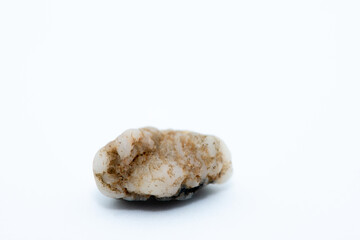 Macro Photo of Pebble Stones on White Background