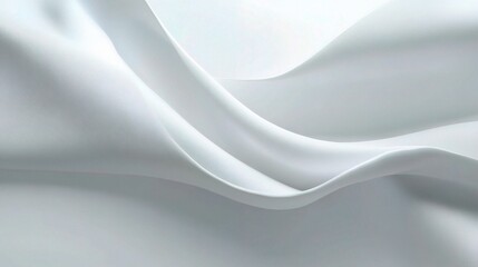 Fototapeta premium Soft White Fabric Texture with Gentle Waves