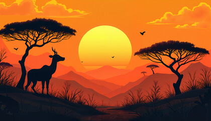 Space drawing sunset sunset