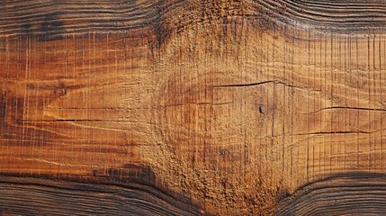 Close up texture of a rustic wooden board.