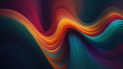 Fototapeta premium Abstract Colorful Wave Design