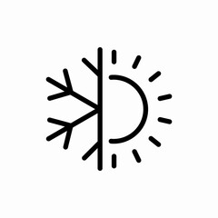 thermal insulation icon sign vector