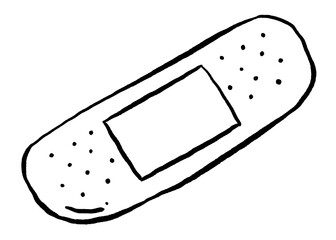 Cute bandage png doodle, illustration, transparent background