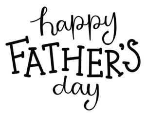 Png Happy Father's Day quote sticker, handwritten typography, transparent background