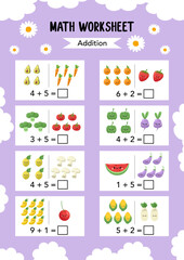 Math Worksheet educational how many activities for children. Learning addition, subtraction. Preschool printable worksheet activity, count and write the result. First grade worksheets. Teacher resourc