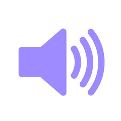 purple speaker icon illustration  png