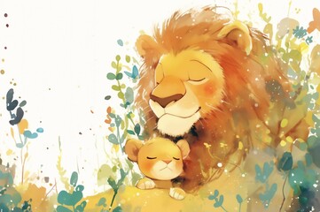 lion in the park