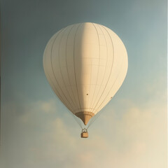 White hot air balloon