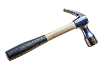 Claw hammer isolated with transparent background.