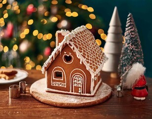 homemade gingerbread house