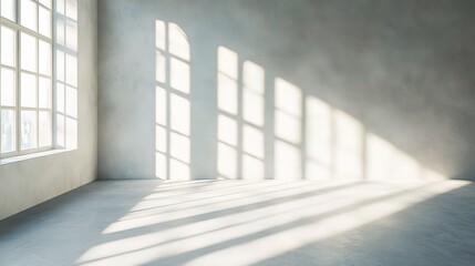 Minimalist Interior with Soft Light and Shadows