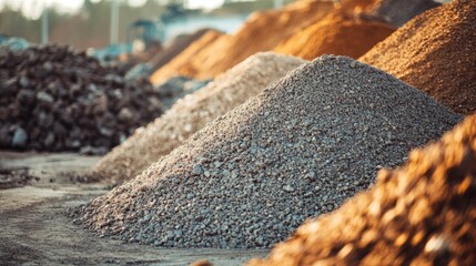 Mineral Materials for Asphalt Production Including Gravel and Sand