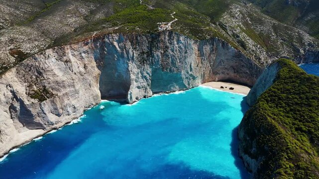 Navagio Beach in Zakynthos, Greece