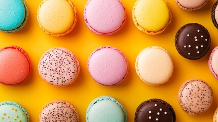Obraz premium Colorful Vibrant Macaron Background for Design Projects