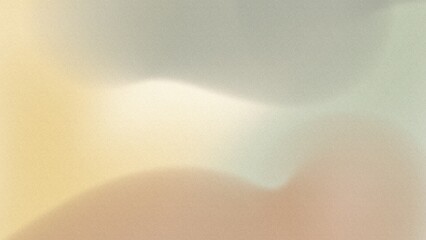 Abstract flat style Vintage soft blur defocused noise grainy freeform gradient background with Spanish gray, Ash gray, Papaya whip, Ecru, Lion, mid century modern colors airbrush copy space text area