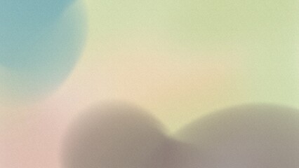 Abstract flat style Vintage soft blur defocused noise grainy freeform gradient background with Moonstone, Sage, Dun, Pale dogwood, Cinereous, mid century modern colors airbrush copy space text area