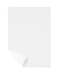 Paper document png sticker, isolated object in transparent background