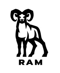 Ram logo, symbol.