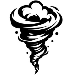 Tornado power silhouette