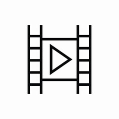 video player icon sign vector