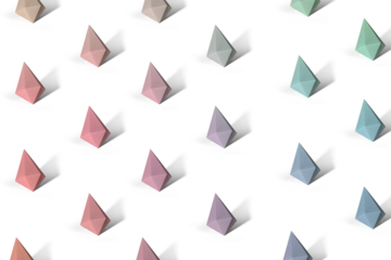 Colorful paper craft diamond shape patterned background