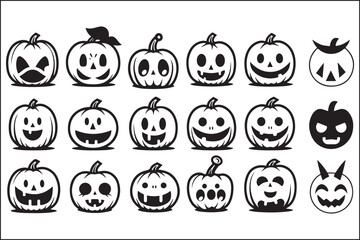 Halloween Monster Pumpkin Face
